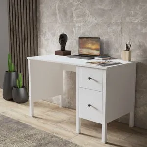 FRN-10036 Wooden
White Study Desk