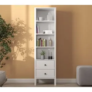 FRN-20034 Wooden
White Bookshelf