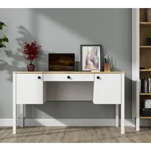 FRN-20038 Wooden
White Study Desk