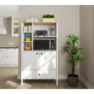 FRN-20041 Wooden
White Multi Purpose Cabinet