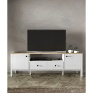 FRN-20056 Wooden
White TV Stand