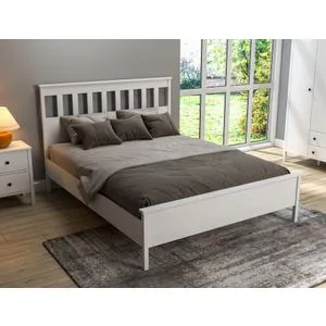 FRN-20063 Drveni beli dvostruki krevet