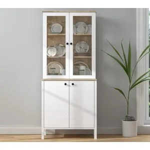 FRN-20070 Wooden
White Bookshelf