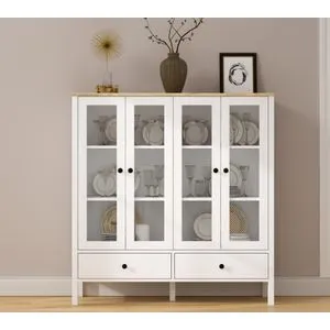 FRN-20071 Wooden
White Bookshelf