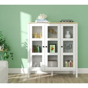 FRN-20073 Wooden
White Bookshelf
