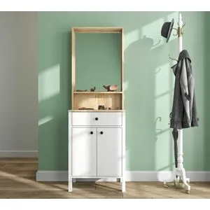 FRN-20078 Wooden
White Hall Stand