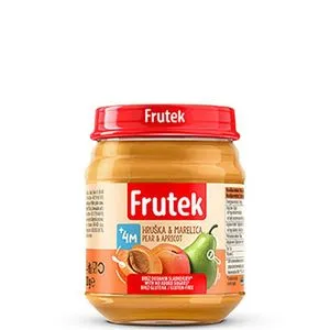 FRUTEK kašica kajsija i kruška 120 gr 4M+