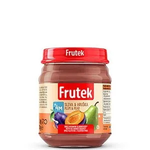FRUTEK kašica šljiva i kruška 120 gr 4M+