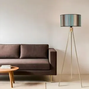 Fısco Tripod Eskitme Lambader sa Renkastim Abajurima