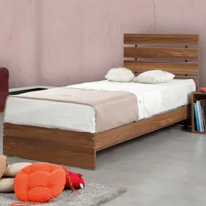Fuga 120 - Walnut Walnut Single Bedstead