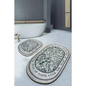 Fullof Beige
Green Bathmat Set (2 Pieces)