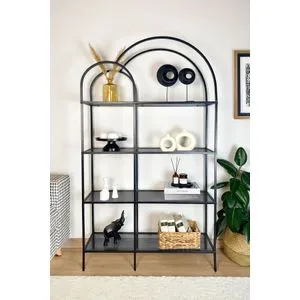 Fume Bookshelf - Crni i Dimnjasti Crni