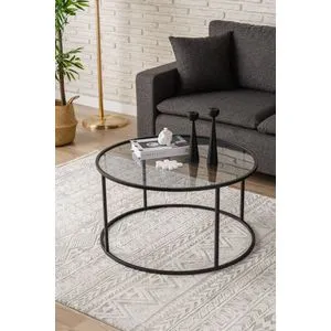 Fume Coffee Table Startis 80 - Crna, Dimljena Crna
