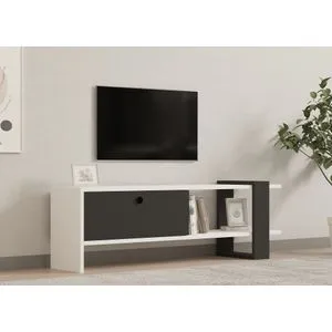 Funda Anthracite
White TV Stand
