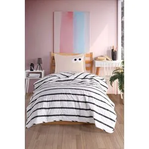 Funny - Brown Brown King Quilted Bedspread Set (FR)