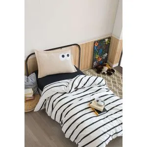 Funny - Brown Brown Single Quilt Cover Set (FR)