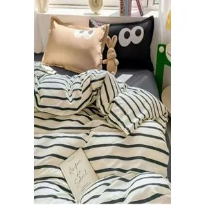 Funny - Crni i Braon King Posteljina Set