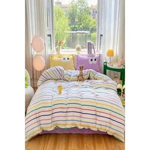 Funny - Lilac Lilac Single Quilt Cover Set (DE)