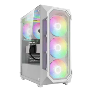 Gamdias Aura GC1 Elite ARGB belo Kućište