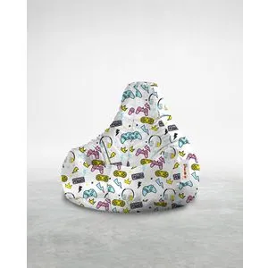 Game Console - Black Multicolor Bean Bag