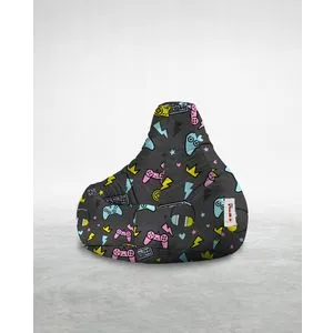 Game Console - White Multicolor Bean Bag