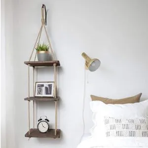 Gar013 Walnut Wall Shelf
