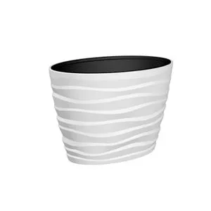 Gardino saksija Bora bela oval 60x39xh42cm