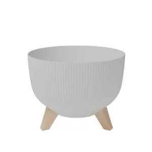 Gardino saksija sa nogarima Wave 30 cm bela  