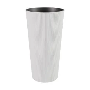 Gardino saksija Wave visoka 30x57h bela 