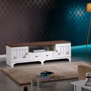 Gazel - White, Brown White
Brown TV Stand