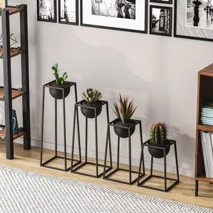 GED-018 Crni Dekorativni Lonac