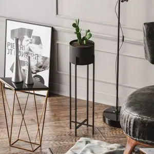 GED-025 Crni Dekorativni Lonac