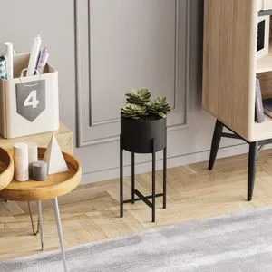 GED-026 Crni Dekorativni Lonac