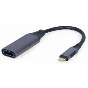 Gembird A-USB3C-HDMI-01 VIDEO Adapter 4K USB-C to HDMI, M/F, Cable, Space Grey