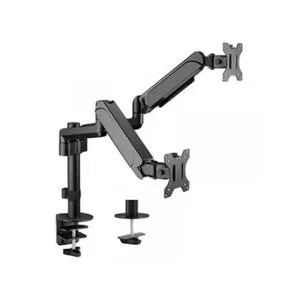 GEMBIRD MA-DA2P-01 Gembird Podesivi dupli stoni drzac za monitor, tilt,17-32 max.2x9kg (44281)