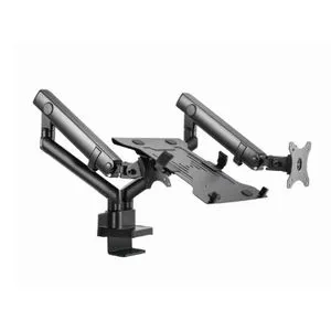 GEMBIRD MA DA3 02 Podesivi stoni drzac za monitor tilt, 17 32 max.2x8kg +nosac za laptop,full motion