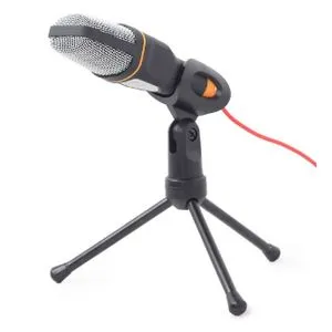 Gembird MIC-D-03 Omni-directional Microphone with Tripod, 3.5mm Connector, Black