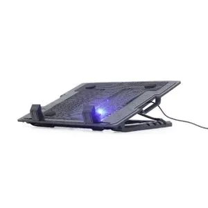 Gembird NBS-1F17T-01 Notebook Cooling Stand 17in, 15cm Fan, Height Adjustment, LED Backlight, USB...