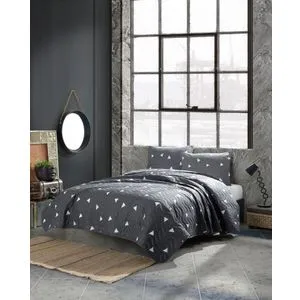 Üçgen - Grey Grey
White Single Bedspread Set