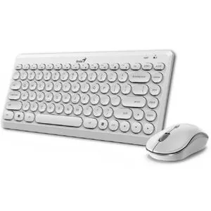 GENIUS LuxeMate Q8000 Wireless USB YU bela tastatura + miš