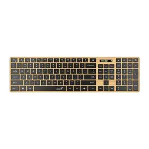 Genius SlimStar 7250BT, AI, Pine Wood US wireless tastatura