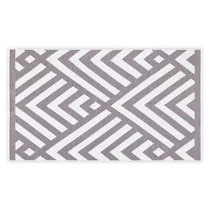 Geometric - Grey GreyWhite Fouta (Beach Towel)