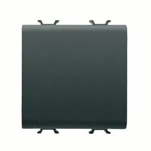 Gewiss GW12101 REVERSING SWITCH 1P 250V ac - 16AX - NEUTRAL - 2 MODULES - SATIN BLACK - CHORUSMART