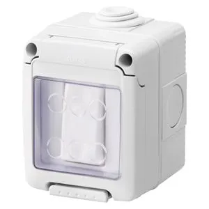 Gewiss System, 1P prekidac 16A sa poklopcem, IP55, sivi