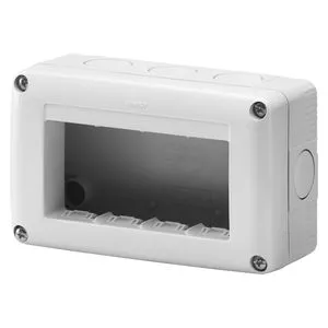 Gewiss System, nadgradna kutija 4M, IP40, siva