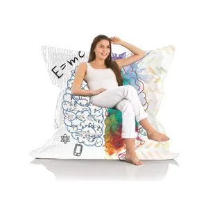 Giant EMC2 Brain Multicolor Garden Bean Bag