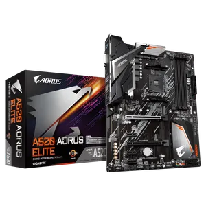 Gigabyte A520 AORUS ELITE AM4 A520 Chipset, 4 xDDR4, Supports AMD Ryzen 5000 Series/ Ryzen 5000 G...