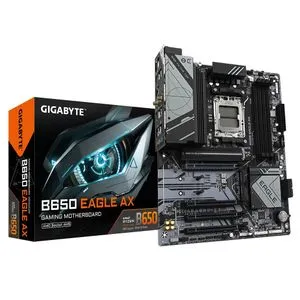 Gigabyte B650 EAGLE AX AM5, B650 Chipset, 4x DDR5 AMD EXPO and Intel XMP Memory, Wi-Fi 6E 802.11a...