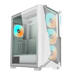 Gigabyte C301GW V2 C301 V2 GLASS WHITE, Mid Tower, up to E-ATX, CPU Height : 170mm, GPU Length : ...