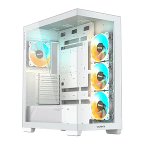 Gigabyte GB-C500PI ST C500 PANORAMIC STEALTH ICE, Mid Tower, up to ATX, RGB Fusion with ARGB Conn...